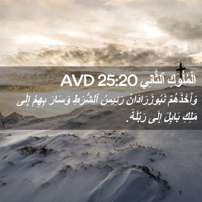 Picture 02 - اَلْمُلُوكِ ٱلثَّانِي 25:20 AVD - وَأَخَذَهُمْ - Bible Verse Picture