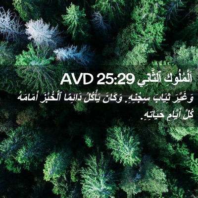 Picture 02 - اَلْمُلُوكِ ٱلثَّانِي 25:29 AVD - وَغَيَّرَ ثِيَابَ - Bible Verse Picture