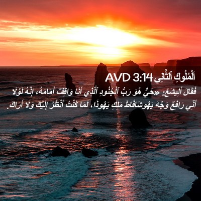 Picture 02 - اَلْمُلُوكِ ٱلثَّانِي 3:14 AVD - فَقَالَ أَلِيشَعُ: «حَيٌّ - Bible Verse Picture