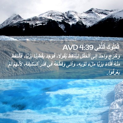 Picture 02 - اَلْمُلُوكِ ٱلثَّانِي 4:39 AVD - وَخَرَجَ وَاحِدٌ إِلَى - Bible Verse Picture
