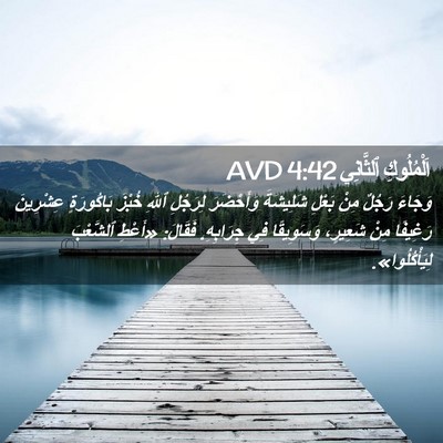 Picture 02 - اَلْمُلُوكِ ٱلثَّانِي 4:42 AVD - وَجَاءَ رَجُلٌ مِنْ بَعْلِ - Bible Verse Picture