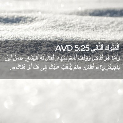 Picture 02 - اَلْمُلُوكِ ٱلثَّانِي 5:25 AVD - وَأَمَّا هُوَ فَدَخَلَ - Bible Verse Picture