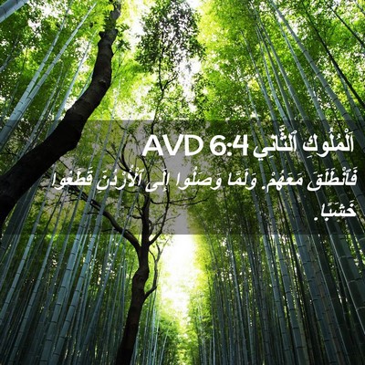 Picture 02 - اَلْمُلُوكِ ٱلثَّانِي 6:4 AVD - فَٱنْطَلَقَ مَعَهُمْ. - Bible Verse Picture