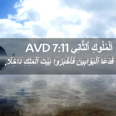Picture 02 - اَلْمُلُوكِ ٱلثَّانِي 7:11 AVD - فَدَعَا ٱلْبَوَّابِينَ - Bible Verse Picture