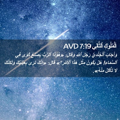 Picture 02 - اَلْمُلُوكِ ٱلثَّانِي 7:19 AVD - وَأَجَابَ ٱلْجُنْدِيُّ - Bible Verse Picture