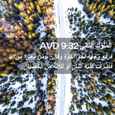 Picture 02 - اَلْمُلُوكِ ٱلثَّانِي 9:32 AVD - فَرَفَعَ وَجْهَهُ نَحْوَ - Bible Verse Picture