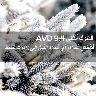 Picture 02 - اَلْمُلُوكِ ٱلثَّانِي 9:4 AVD - فَٱنْطَلَقَ ٱلْغُلَامُ، - Bible Verse Picture