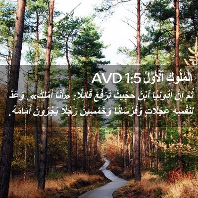 Picture 02 - اَلْمُلُوكِ ٱلْأَوَّلُ 1:5 AVD - ثُمَّ إِنَّ أَدُونِيَّا - Bible Verse Picture