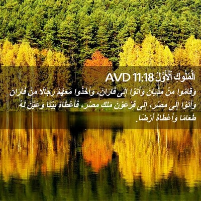 Picture 02 - اَلْمُلُوكِ ٱلْأَوَّلُ 11:18 AVD - وَقَامُوا مِنْ مِدْيَانَ - Bible Verse Picture