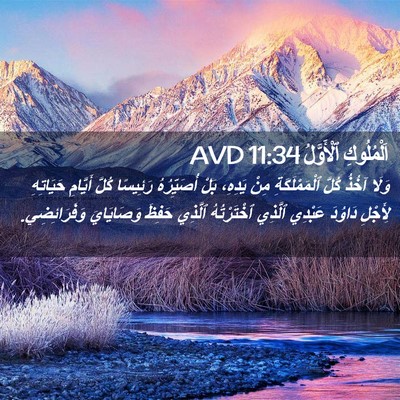 Picture 02 - اَلْمُلُوكِ ٱلْأَوَّلُ 11:34 AVD - وَلَا آخُذُ كُلَّ - Bible Verse Picture