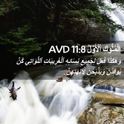 Picture 02 - اَلْمُلُوكِ ٱلْأَوَّلُ 11:8 AVD - وَهَكَذَا فَعَلَ - Bible Verse Picture