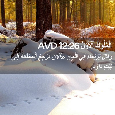 Picture 02 - اَلْمُلُوكِ ٱلْأَوَّلُ 12:26 AVD - وَقَالَ يَرُبْعَامُ فِي - Bible Verse Picture