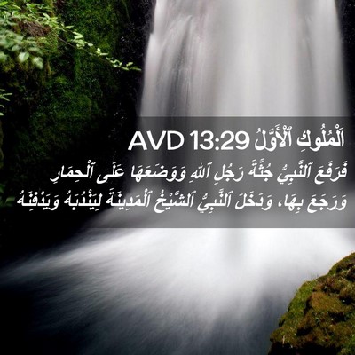 Picture 02 - اَلْمُلُوكِ ٱلْأَوَّلُ 13:29 AVD - فَرَفَعَ ٱلنَّبِيُّ - Bible Verse Picture
