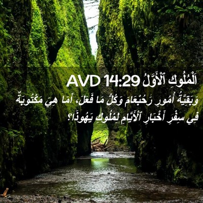 Picture 02 - اَلْمُلُوكِ ٱلْأَوَّلُ 14:29 AVD - وَبَقِيَّةُ أُمُورِ - Bible Verse Picture