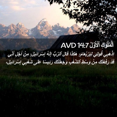 Picture 02 - اَلْمُلُوكِ ٱلْأَوَّلُ 14:7 AVD - اِذْهَبِي قُولِي - Bible Verse Picture
