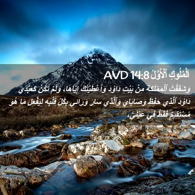 Picture 02 - اَلْمُلُوكِ ٱلْأَوَّلُ 14:8 AVD - وَشَقَقْتُ ٱلْمَمْلَكَةَ - Bible Verse Picture