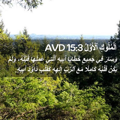 Picture 02 - اَلْمُلُوكِ ٱلْأَوَّلُ 15:3 AVD - وَسَارَ فِي جَمِيعِ - Bible Verse Picture