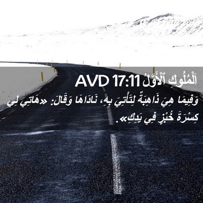 Picture 02 - اَلْمُلُوكِ ٱلْأَوَّلُ 17:11 AVD - وَفِيمَا هِيَ ذَاهِبَةٌ - Bible Verse Picture