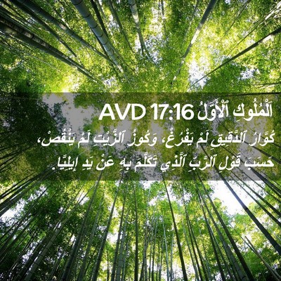 Picture 02 - اَلْمُلُوكِ ٱلْأَوَّلُ 17:16 AVD - كُوَّارُ ٱلدَّقِيقِ لَمْ - Bible Verse Picture