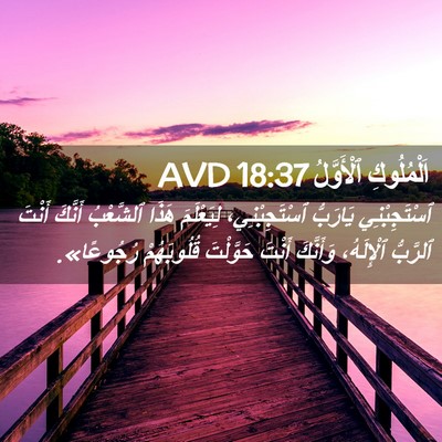 Picture 02 - اَلْمُلُوكِ ٱلْأَوَّلُ 18:37 AVD - ٱسْتَجِبْنِي يَارَبُّ - Bible Verse Picture