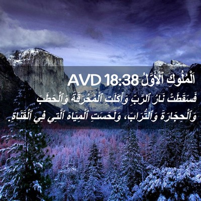 Picture 02 - اَلْمُلُوكِ ٱلْأَوَّلُ 18:38 AVD - فَسَقَطَتْ نَارُ ٱلرَّبِّ - Bible Verse Picture