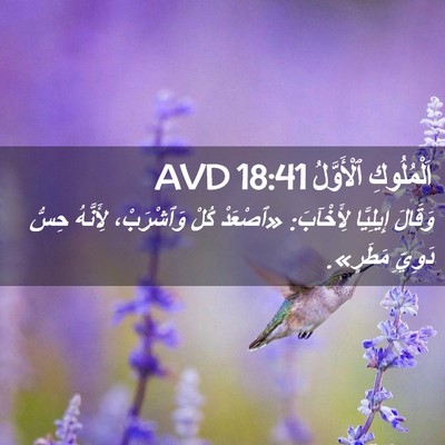 Picture 02 - اَلْمُلُوكِ ٱلْأَوَّلُ 18:41 AVD - وَقَالَ إِيلِيَّا - Bible Verse Picture