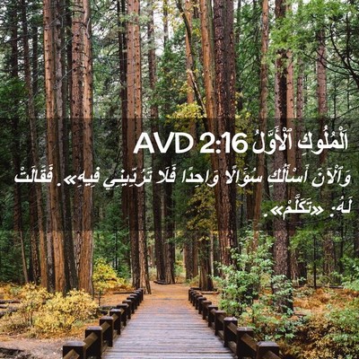 Picture 02 - اَلْمُلُوكِ ٱلْأَوَّلُ 2:16 AVD - وَٱلْآنَ أَسْأَلُكِ - Bible Verse Picture