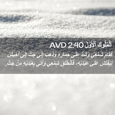 Picture 02 - اَلْمُلُوكِ ٱلْأَوَّلُ 2:40 AVD - فَقَامَ شِمْعِي وَشَدَّ - Bible Verse Picture