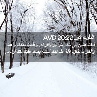 Picture 02 - اَلْمُلُوكِ ٱلْأَوَّلُ 20:22 AVD - فَتَقَدَّمَ ٱلنَّبِيُّ - Bible Verse Picture