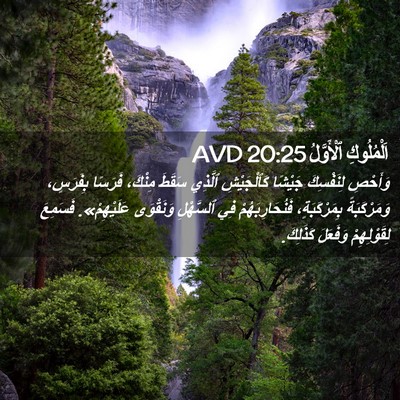 Picture 02 - اَلْمُلُوكِ ٱلْأَوَّلُ 20:25 AVD - وَأَحْصِ لِنَفْسِكَ - Bible Verse Picture