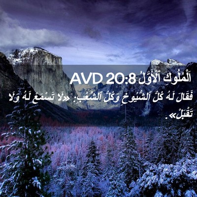 Picture 02 - اَلْمُلُوكِ ٱلْأَوَّلُ 20:8 AVD - فَقَالَ لَهُ كُلُّ - Bible Verse Picture