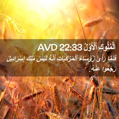 Picture 02 - اَلْمُلُوكِ ٱلْأَوَّلُ 22:33 AVD - فَلَمَّا رَأَى رُؤَسَاءُ - Bible Verse Picture