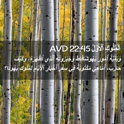 Picture 02 - اَلْمُلُوكِ ٱلْأَوَّلُ 22:45 AVD - وَبَقِيَّةُ أُمُورِ - Bible Verse Picture