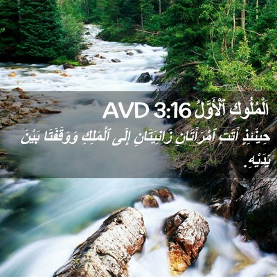 Picture 02 - اَلْمُلُوكِ ٱلْأَوَّلُ 3:16 AVD - حِينَئِذٍ أَتَتِ - Bible Verse Picture