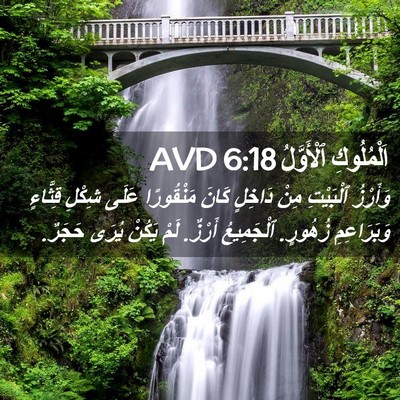 Picture 02 - اَلْمُلُوكِ ٱلْأَوَّلُ 6:18 AVD - وَأَرْزُ ٱلْبَيْتِ مِنْ - Bible Verse Picture