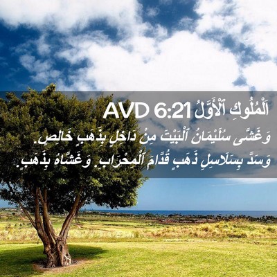 Picture 02 - اَلْمُلُوكِ ٱلْأَوَّلُ 6:21 AVD - وَغَشَّى سُلَيْمَانُ - Bible Verse Picture