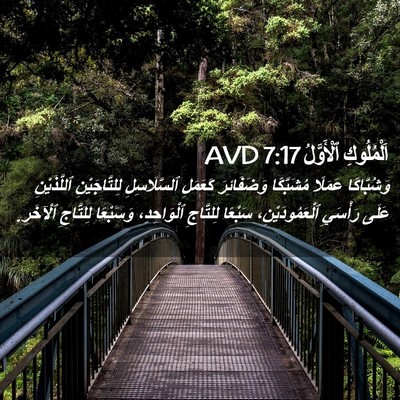 Picture 02 - اَلْمُلُوكِ ٱلْأَوَّلُ 7:17 AVD - وَشُبَّاكًا عَمَلًا - Bible Verse Picture