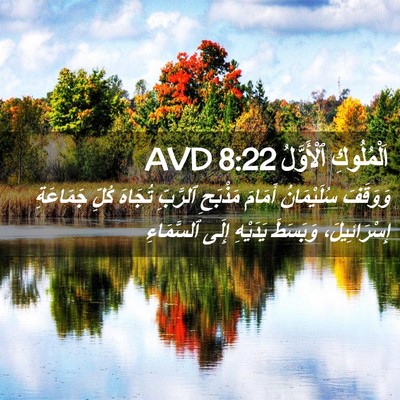 Picture 02 - اَلْمُلُوكِ ٱلْأَوَّلُ 8:22 AVD - وَوَقَفَ سُلَيْمَانُ - Bible Verse Picture
