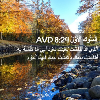 Picture 02 - اَلْمُلُوكِ ٱلْأَوَّلُ 8:24 AVD - ٱلَّذِي قَدْ حَفِظْتَ - Bible Verse Picture