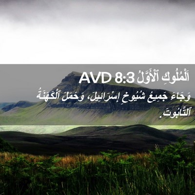 Picture 02 - اَلْمُلُوكِ ٱلْأَوَّلُ 8:3 AVD - وَجَاءَ جَمِيعُ شُيُوخِ - Bible Verse Picture