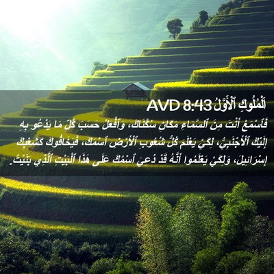 Picture 02 - اَلْمُلُوكِ ٱلْأَوَّلُ 8:43 AVD - فَٱسْمَعْ أَنْتَ مِنَ - Bible Verse Picture