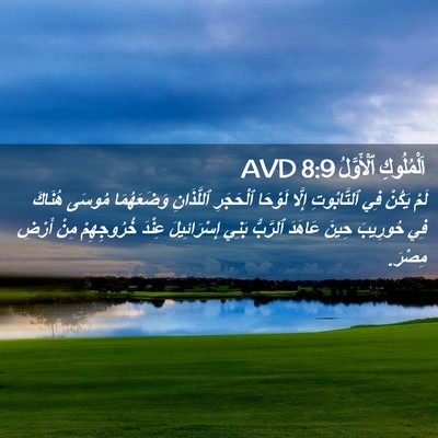 Picture 02 - اَلْمُلُوكِ ٱلْأَوَّلُ 8:9 AVD - لَمْ يَكُنْ فِي - Bible Verse Picture