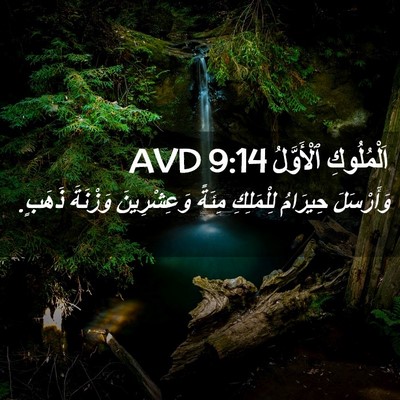 Picture 02 - اَلْمُلُوكِ ٱلْأَوَّلُ 9:14 AVD - وَأَرْسَلَ حِيرَامُ - Bible Verse Picture