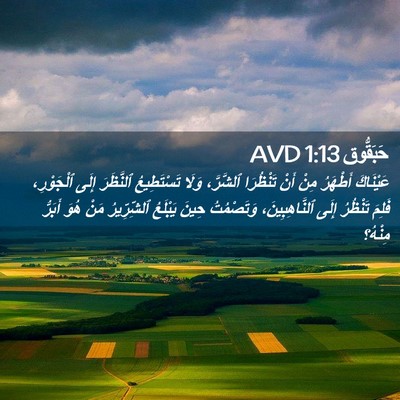 Picture 02 - حَبَقُّوق 1:13 AVD - عَيْنَاكَ أَطْهَرُ مِنْ - Bible Verse Picture