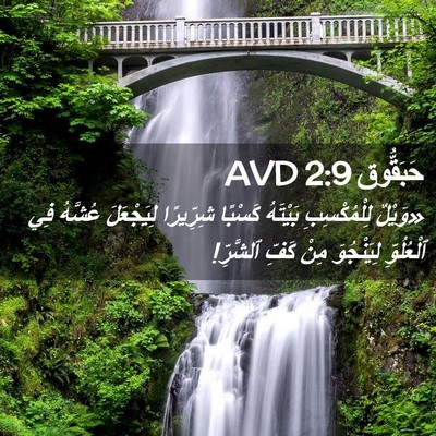 Picture 02 - حَبَقُّوق 2:9 AVD - «وَيْلٌ لِلْمُكْسِبِ - Bible Verse Picture