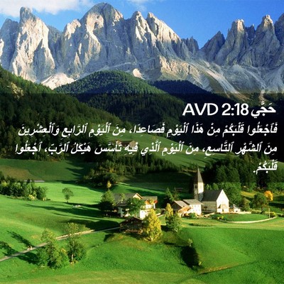 Picture 02 - حَجَّي 2:18 AVD - فَٱجْعَلُوا قَلْبَكُمْ - Bible Verse Picture