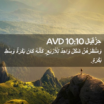 Picture 02 - حِزْقِيَال 10:10 AVD - وَمَنْظَرُهُنَّ شَكْلٌ - Bible Verse Picture