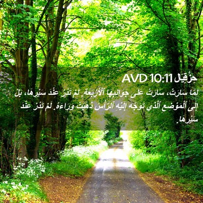 Picture 02 - حِزْقِيَال 10:11 AVD - لَمَّا سَارَتْ، سَارَتْ - Bible Verse Picture