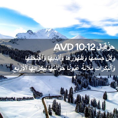 Picture 02 - حِزْقِيَال 10:12 AVD - وَكُلُّ جِسْمِهَا - Bible Verse Picture