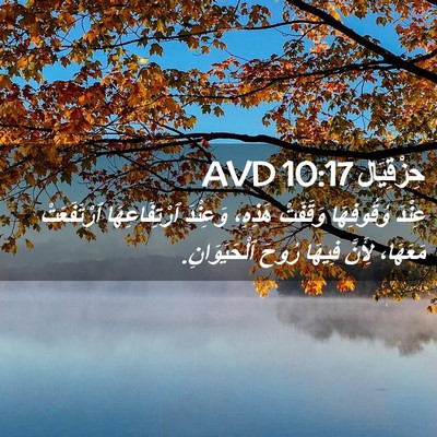 Picture 02 - حِزْقِيَال 10:17 AVD - عِنْدَ وُقُوفِهَا - Bible Verse Picture